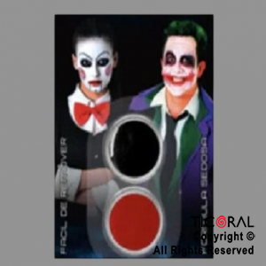 MAQUILLAJE ARTISTICO ROJO NEGRO (4GR SET X 2) x 1